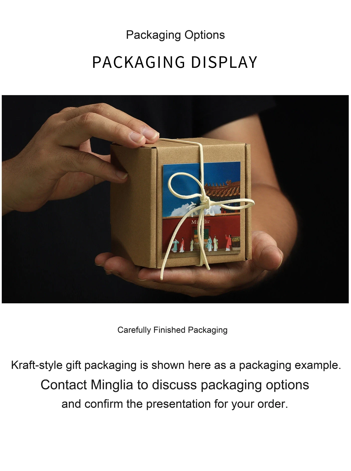 Collection packaging and lettering reference