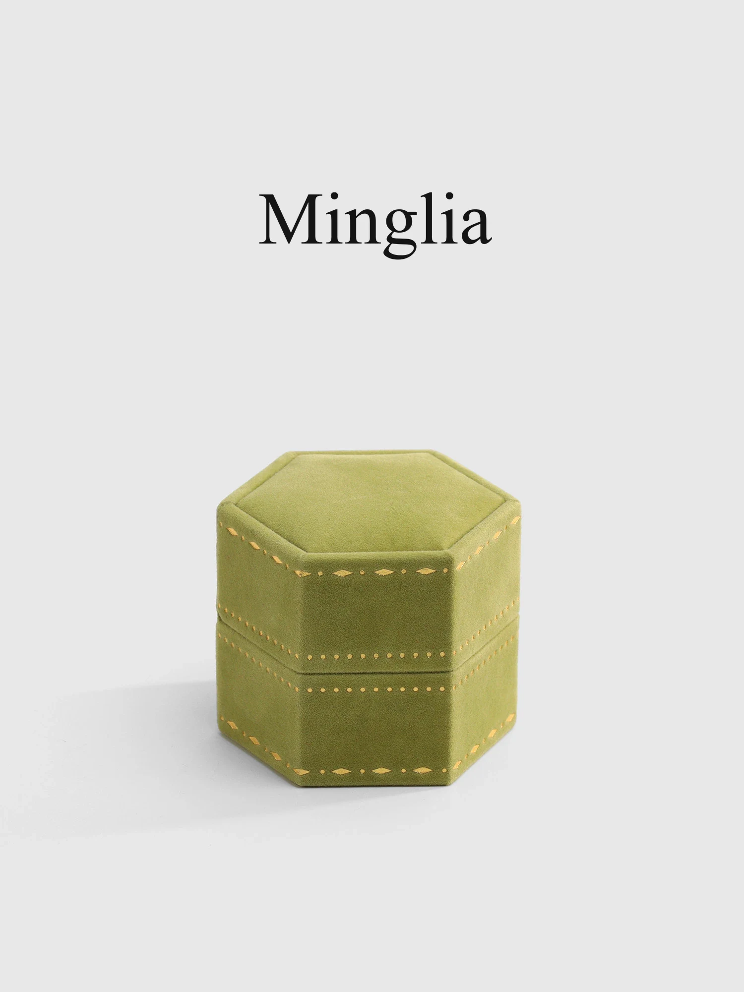 Bright green · closed faceted form