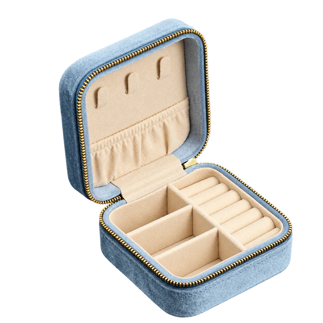 Sky blue · cream-lined case