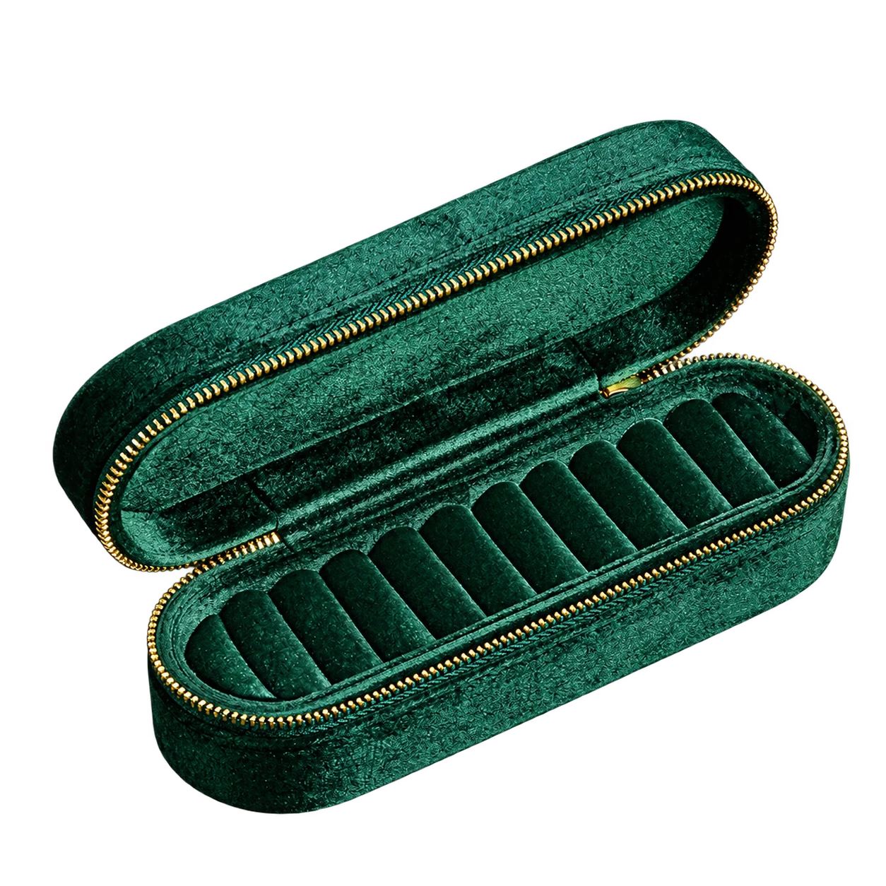 Forest green · open case
