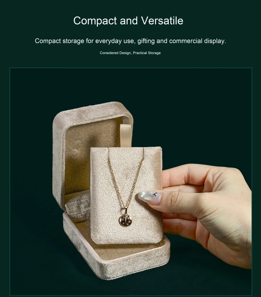 The insert in hand. The pendant in view.