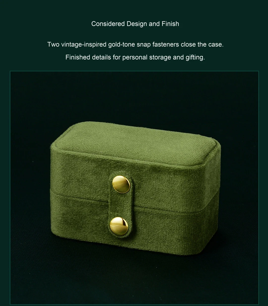 A compact shape. A secure front strap.