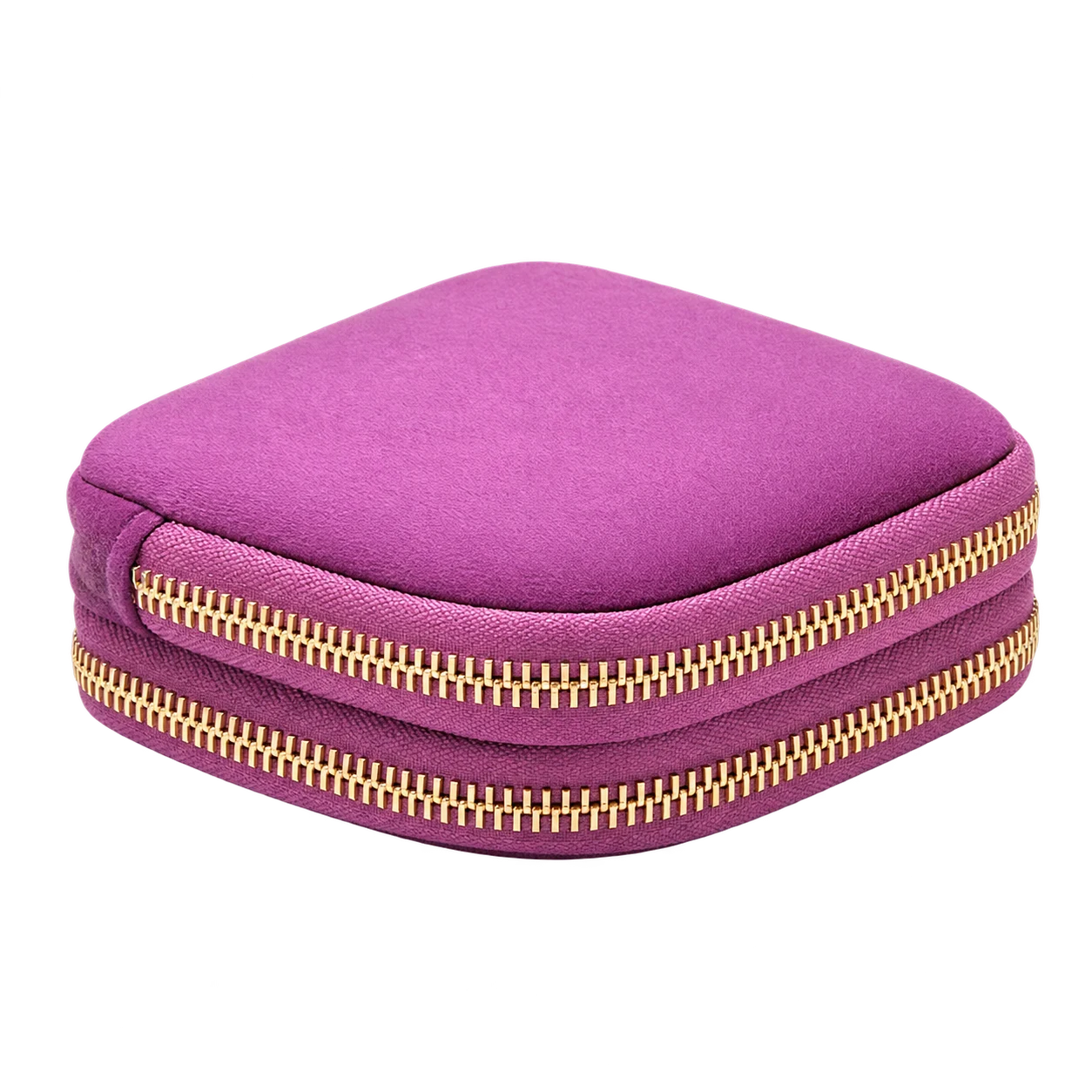 Frosted mauve · double-zip exterior