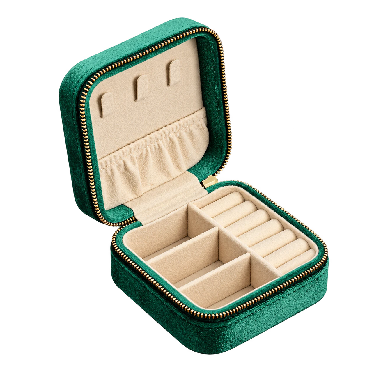 S-FL1 · Emerald green · cream-lined case