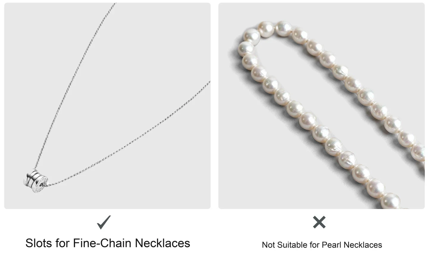 Fine-chain necklaces.