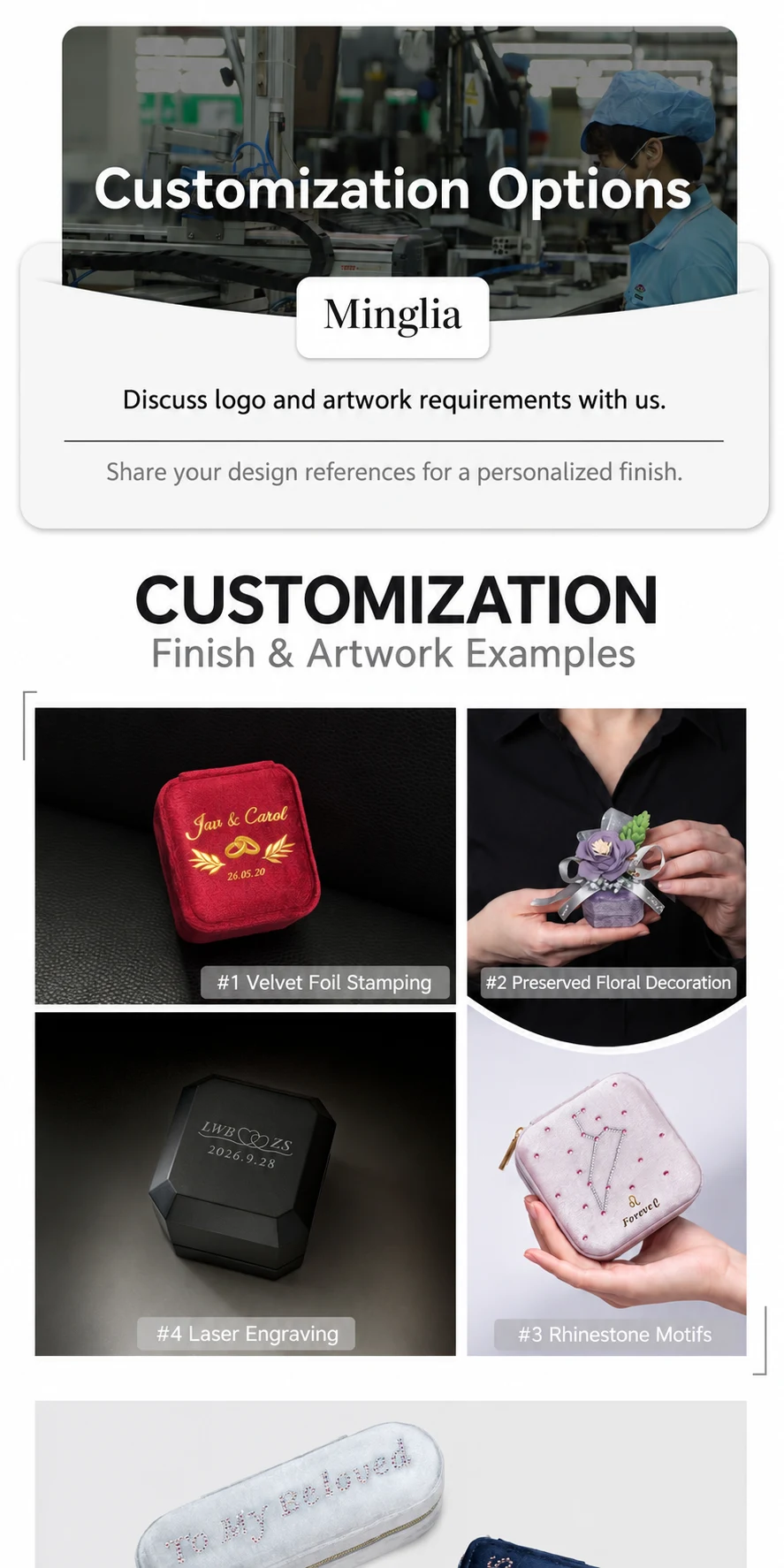 Artwork and finish references