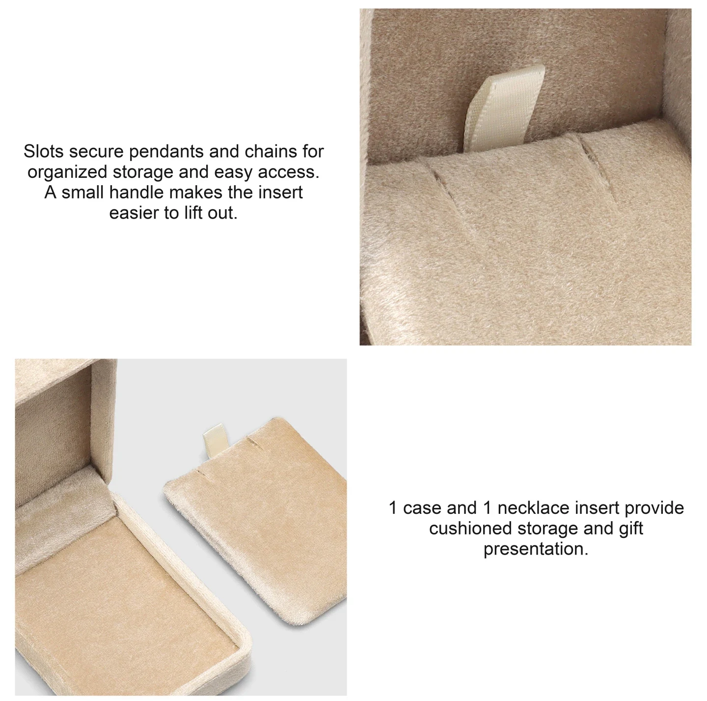 Lift the insert with ease.