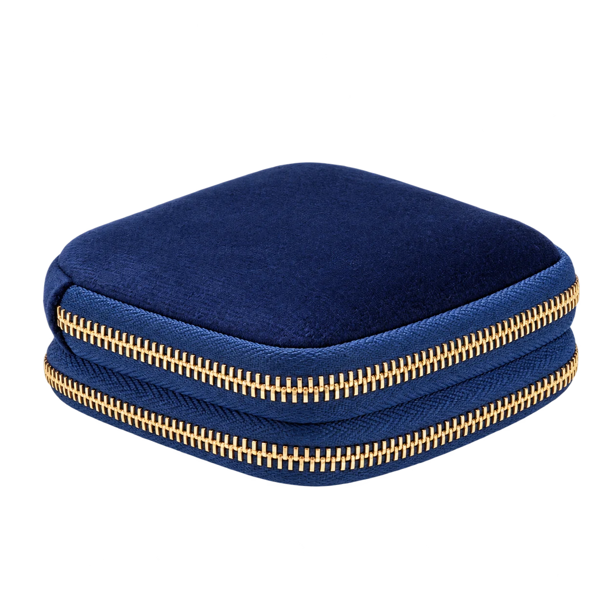 Navy blue · double-zip exterior