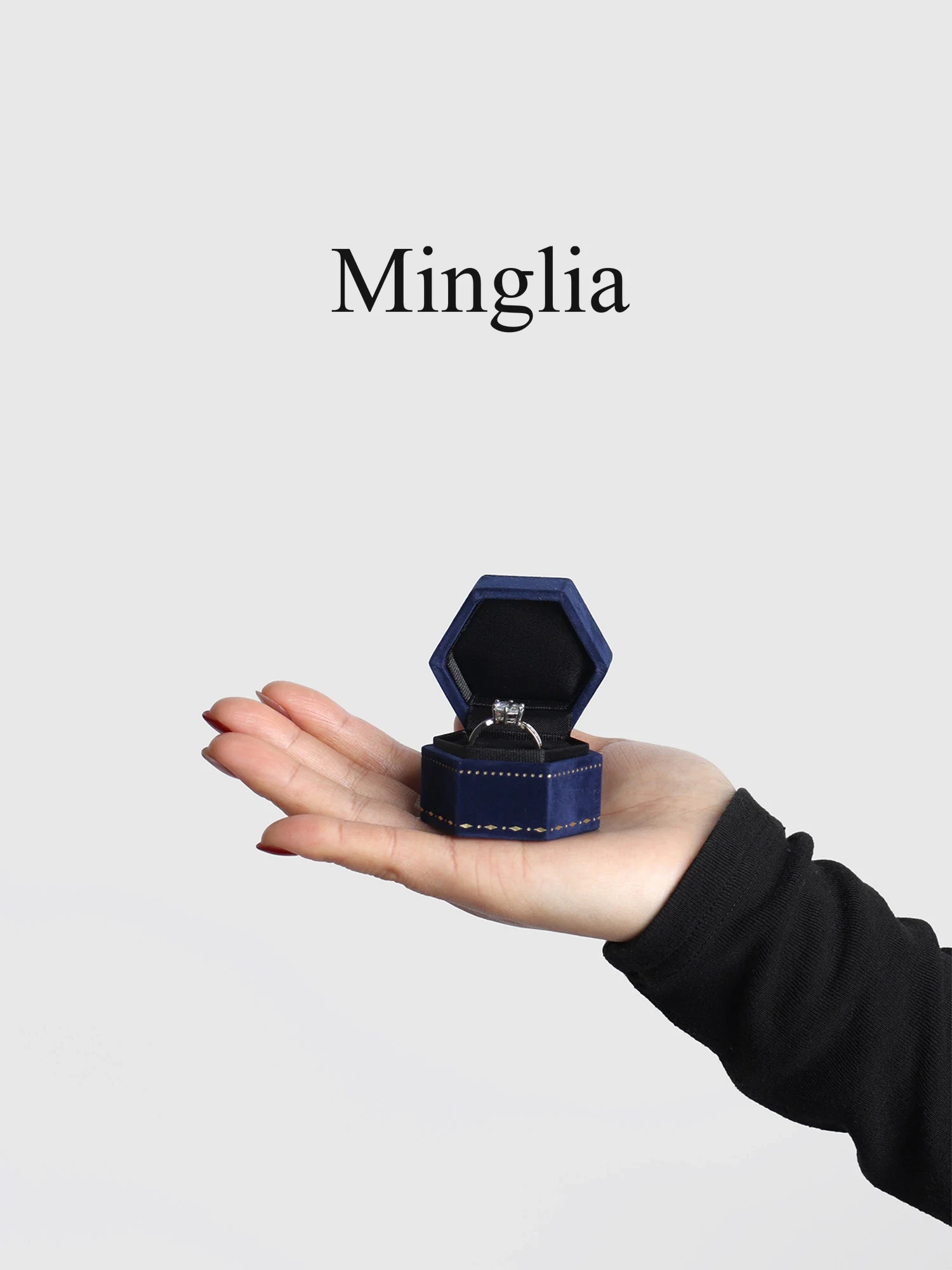 Navy box in the hand