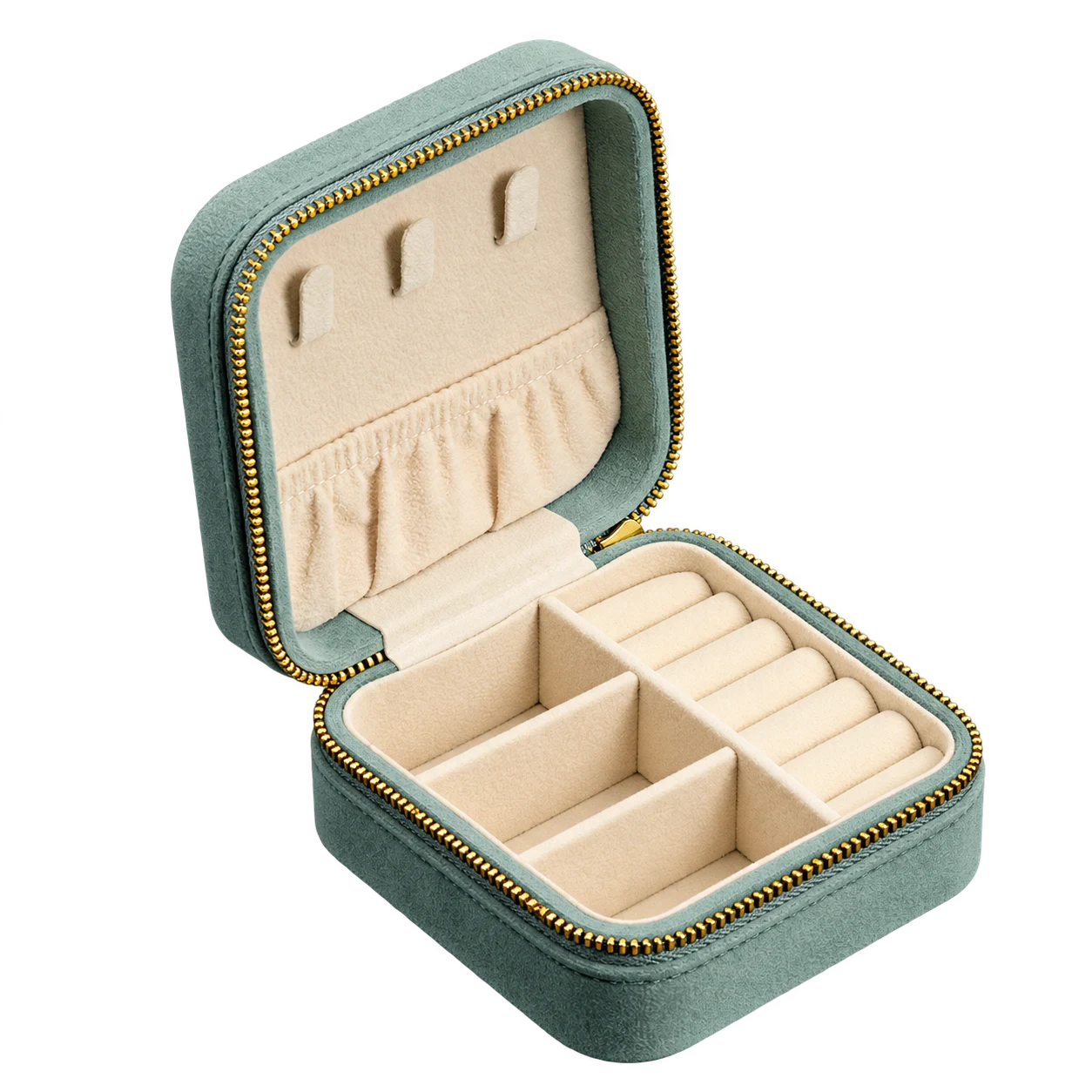 Sage green · cream-lined case
