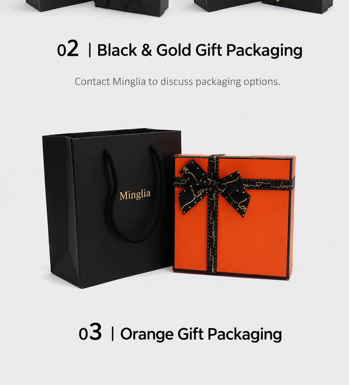 Gift box and bag combinations