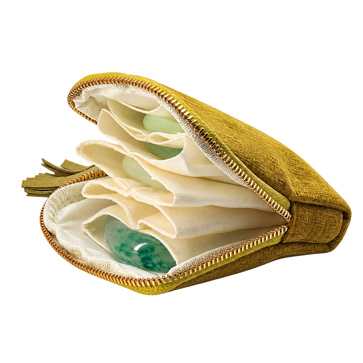WX0020 · Apricot yellow · five separate fabric sections